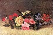 Mount, Evelina Roses and Fuschia Germany oil painting reproduction